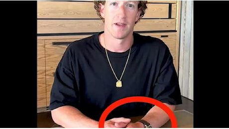 Zuckerberg indossa un orologio da 900.000 dollari per annunciare la fine del fact check di Meta