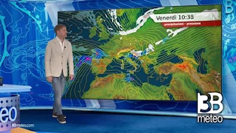 Previsioni meteo video di venerdì 03 gennaio sull'Italia