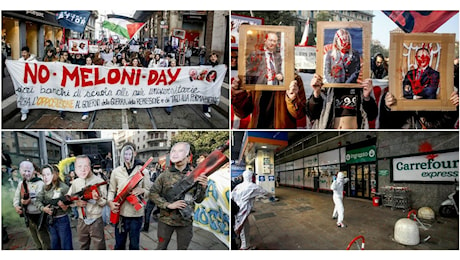 “No Meloni day atto II”: studenti in piazza per un’istruzione pubblica accessibile. Slogan contro la premier, il ddl Sicurezza e Israele