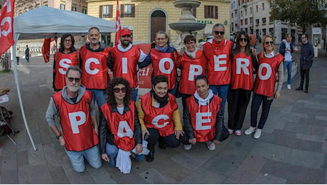 Quelli che protestano. Lavoratori della scuola in sciopero. Ma in piazza Roma sono in pochi