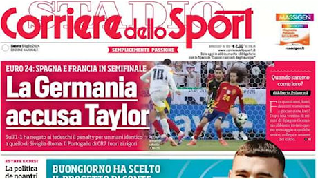 Corriere dello Sport apre con Buongiorno: Vuole il Napoli