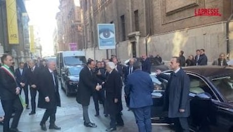 Torino, il presidente della Repubblica Sergio Mattarella in visita al Museo Egizio