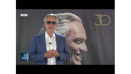 Andrea Bocelli festeggia i suoi 30 anni di carriera con un film concerto