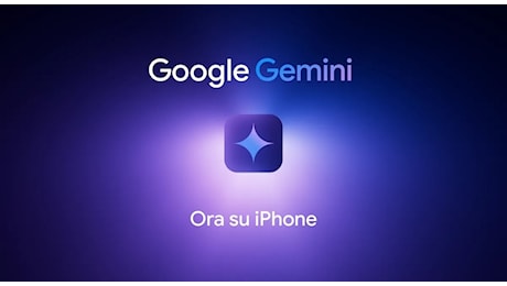 Google Gemini, l'app ora disponibile su iPhone