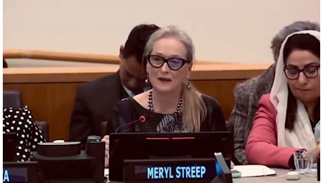 Meryl Streep all’Onu: «Gatti e scoiattoli hanno più diritti delle donne afghane» – Il video