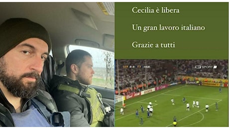 Daniele Raineri, il fidanzato di Cecilia Sala, festeggia sui social pubblicando il gol di Grosso: «Un lavoro di squadra, come ai mondiali del 2006»