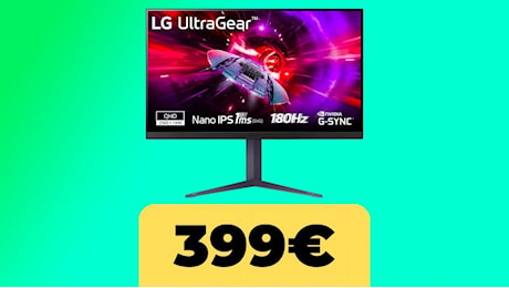 LG 32GS85Q UltraGear, il monitor per il gaming vola al minimo storico su Amazon