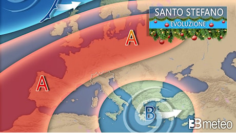 Meteo. Anticiclone in rinforzo tra Santo Stefano e l'ultimo weekend dell'anno. Tutti i dettagli