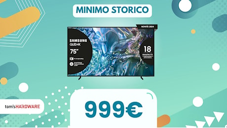 Altro che cinema: con questa Smart TV Samsung QLED da 75 la sala sarà il tuo salotto!