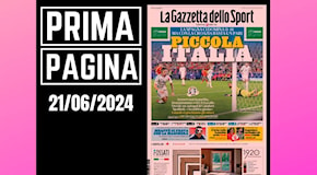 Prima pagina Gazzetta dello Sport: Europei, piccola Italia