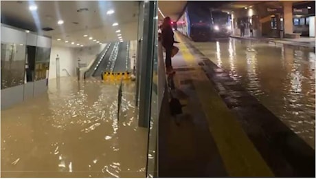 Impressionante, la stazione di Siena completamente allagata