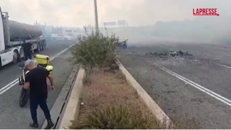 VIDEO Razzi di Hezbollah sul centro di Israele: colpita un'autostrada