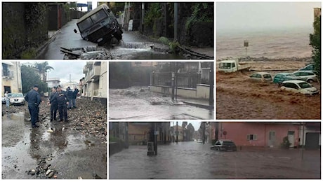 Maltempo in Sicilia, alluvione a Catania: strade come fiumi. Le zone più colpite