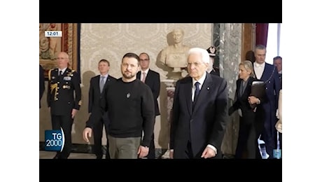 Zelensky in Italia da Mattarella e Meloni