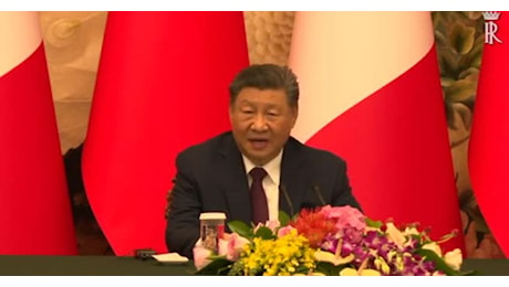 IL VIDEO. Xi Jinping a Mattarella: promuovere dialogo per superare divergenze