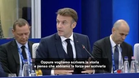 Macron: vogliamo leggere la storia degli altri o scrivere la nostra?