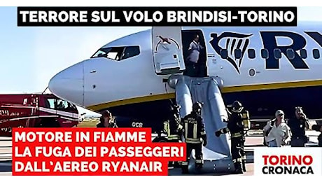 Fiamme sul volo per Torino, il video di un passeggero a bordo dell'aereo