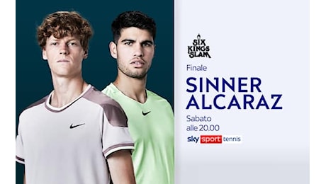 Sinner Alcaraz al Six Kings Slam 2024, dove vedere in tv e streaming