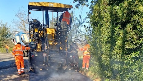 Messa in sicurezza della provinciale di collegamento con Sant’Angelo in Theodice, lavori in corso