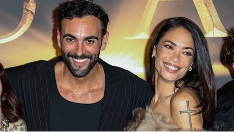 Elodie e Marco Mengoni di nuovo insieme: reunion tra gessati e pellicce alla prima di Mufasa