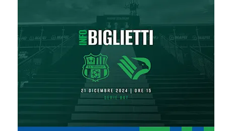 SASSUOLO-PALERMO: prezzi biglietti e info prevendita