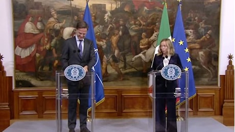 NATO, Meloni incontra Rutte e ribadisce ruolo chiave Italia