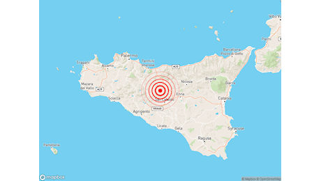 Scossa di TERREMOTO Magnitudo 3.6 in Sicilia, dati e mappa