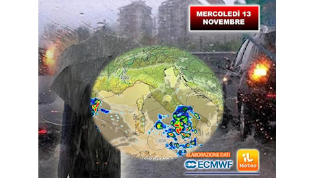 Meteo Prossime Ore: Vortice con Piogge in azione al Sud, i dettagli