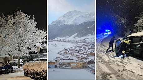 Mezza Lombardia si sveglia sotto al neve, in montagna si registrano alberi caduti e incidenti