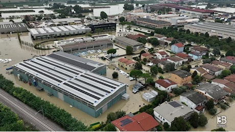 Cronaca meteo Emilia Romagna - Alluvione Lugo, le immagini dal drone delle strade allagate - VIDEO