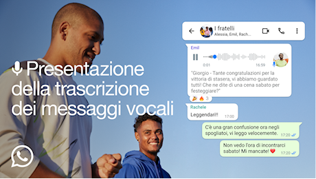 La trascrizione dei messaggi vocali arriva su WhatsApp