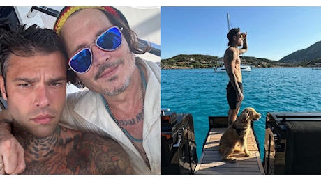 Fedez, estate da sogno: in yatch con Johnny Depp a Saint-Tropez