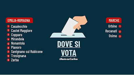 Ballottaggi per i sindaci, affluenza alle 23 al 39,25% in Emilia-Romagna e al 44,31% nelle Marche