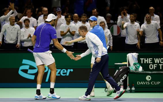 Italia Olanda In Coppa Davis L Allenamento Di Rifinitura Di Berrettini