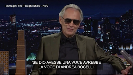 VIDEO Bocelli da Jimmy Fallon: Celine Dion mi disse: 'Se Dio avesse una voce avrebbe la tua'