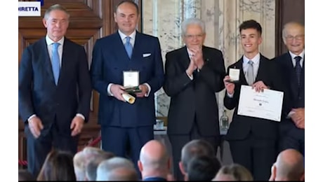 Un giovane sardo premiato dal presidente Mattarella come Alfiere del Lavoro