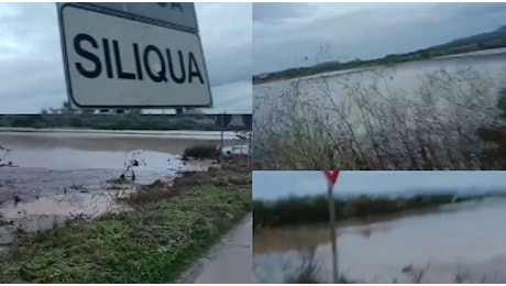 Immagini post alluvione a Siliqua: tutto allagato, un mare di fango e si è temuto il peggio