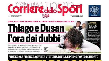 Thiago e Dusan, l’ora dei dubbi