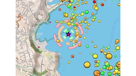 Terremoto ai Campi Flegrei, scossa con boato a Baia oggi alle 17.04