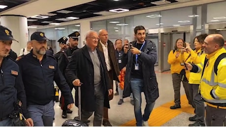 Ranieri atto terzo: l'arrivo a Roma festeggiato dai tifosi