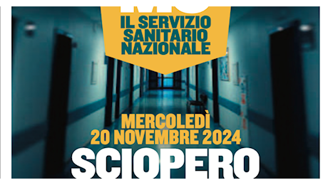 Medici, infermieri e tecnici, sanità in sciopero mercoledì 20 novembre - La Guida