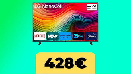 La TV LG 4K NanoCell 55'' è in forte sconto per il Black Friday di Amazon