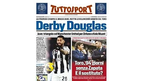 Tuttosport: Douglas Luiz può lasciare la Juve. Torino, dov'è la punta?