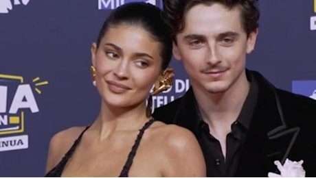Timothée Chalamet e Kylie Jenner insieme per la prima volta sul red carpet dei David di Donatello