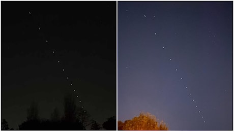 I satelliti Starlink avvistati in Toscana, cosa sono quei puntini luminosi nel cielo