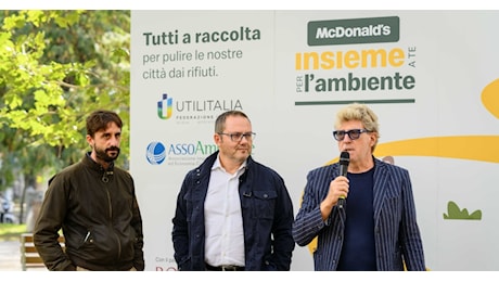 McDonald's Italia, continua la partnership con Retake per la IV edizione di Insieme a te per l'ambiente, a Roma con 250 volontari