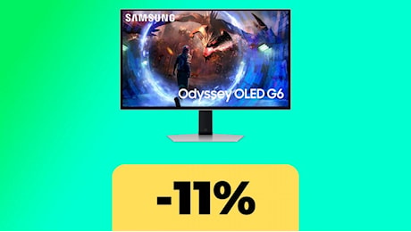 Samsung Odyssey G6, il monitor da gaming vola al minimo storico su Amazon Italia