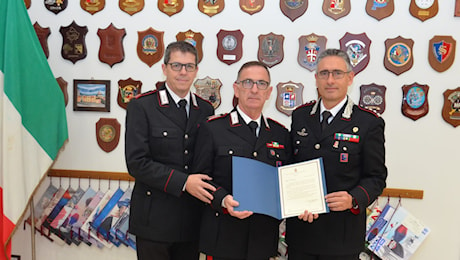 Isola del Liri – Carabinieri, l’appuntato Gabriele Bruno va in pensione: l’omaggio dell’Arma