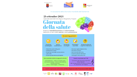 Giornata della Salute dell'Asp di Trapani, attività e screening gratuiti il 21 settembre