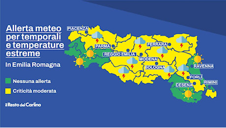 Grandine e forte vento, parentesi dell’anticiclone africano: quando arrivano in Emilia Romagna